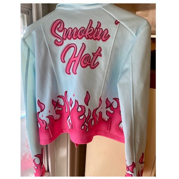 LAST CHANCE Flamin’ Hot Moto Style Jacket - Picture 2 of 5